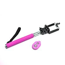 SELFIE STICK WITH REMOTE PINK